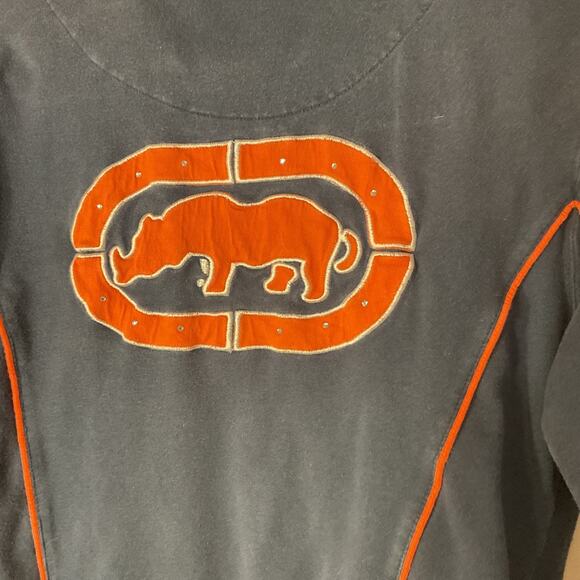 Eckored Blue Orange Vintage Zip Pockets Rhino Logo Track Jacket S - Picture 4 of 7